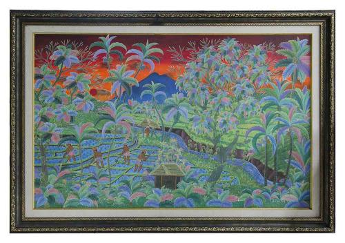 002-DSC 9193-Kesibukan-di-Sawah-2019-90x140-Acrylic-on-Canvas-1000px